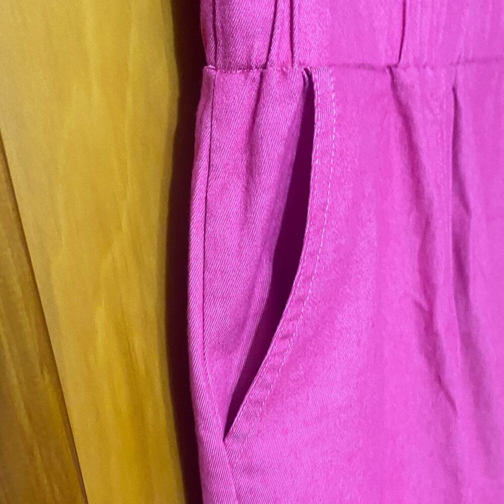 NWT Aviator Babe Neon Pink Jumpsuit Coveralls Button Pockets Rave Party Festival - Picture 6 of 11